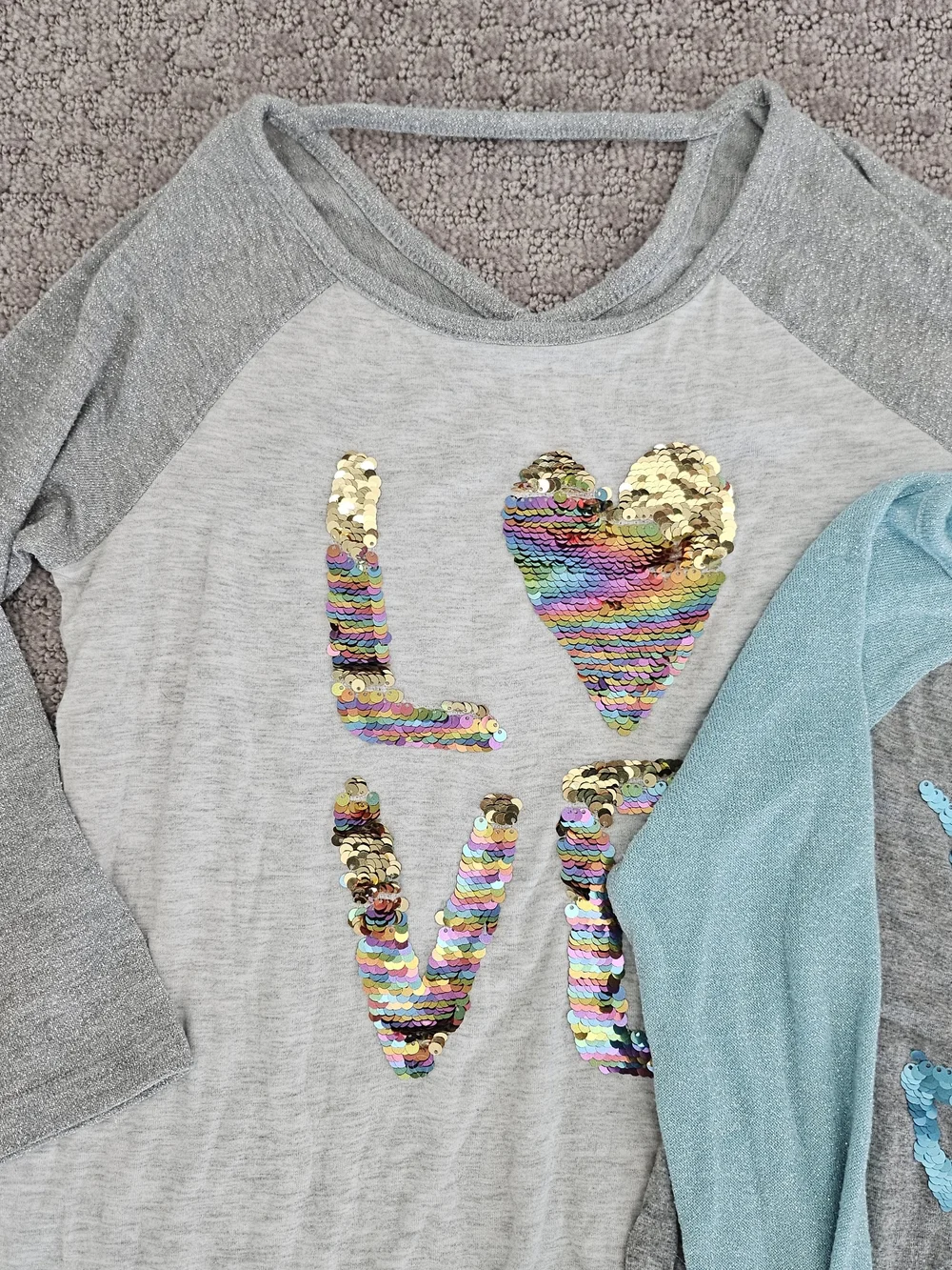 Justice Sequin Tops - 10y